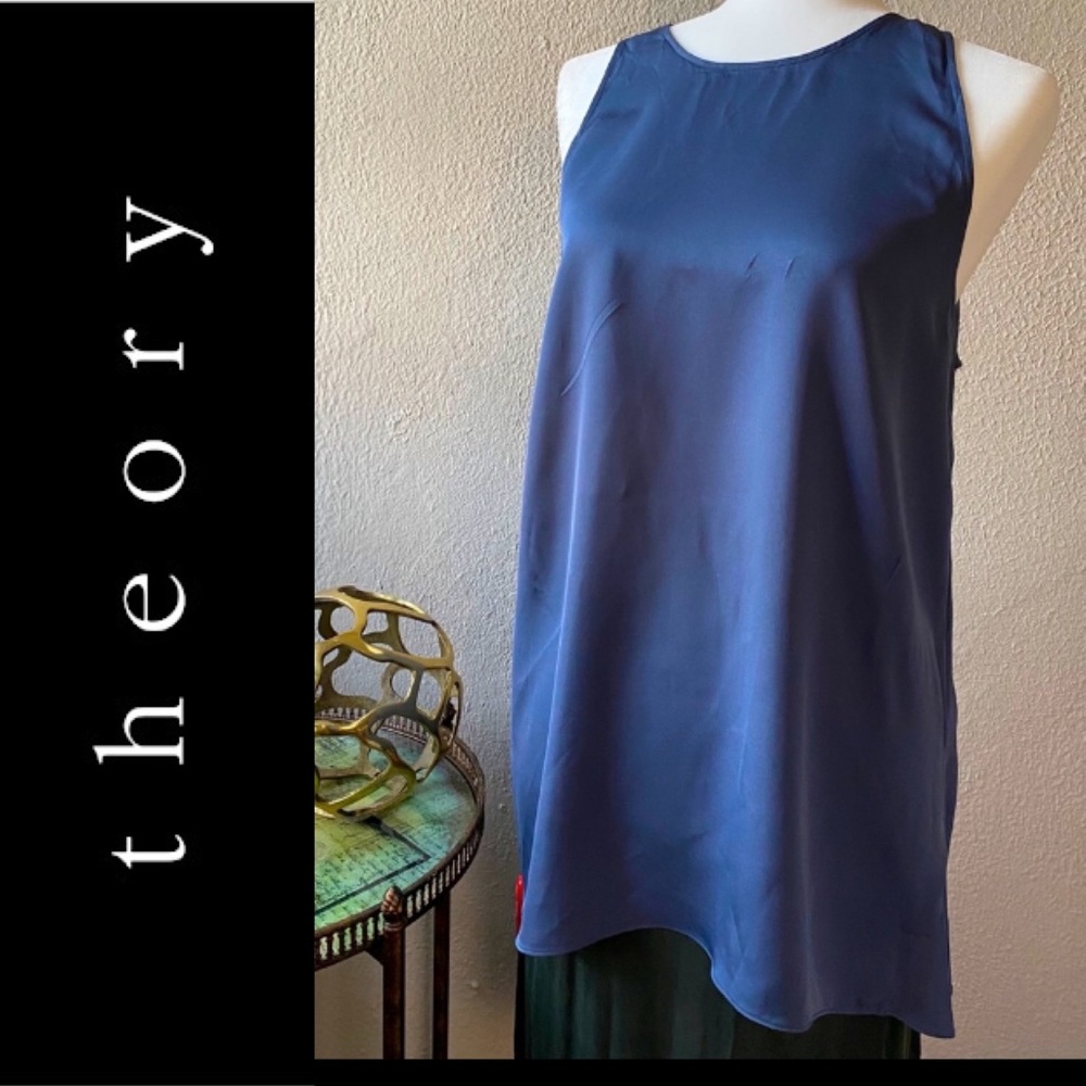 NWT Theory Silk Sleeveless Top L